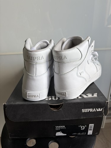 Supra vaider white red - supra, white/