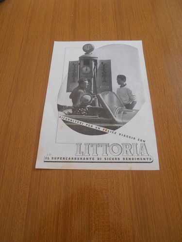 1937 littoria carburante agip - littoria,