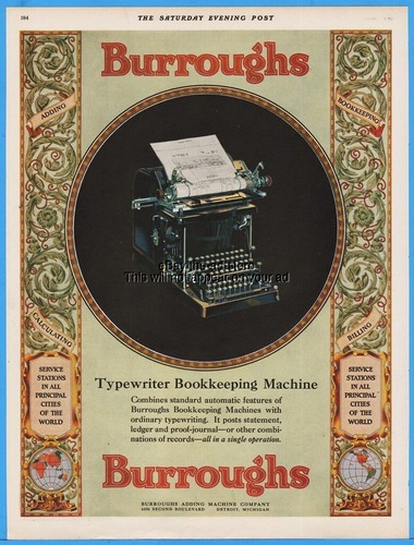 Macchina scrivere burroughs - scrivere,