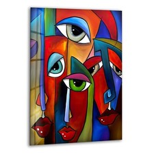 Arte da parete in vetro con