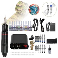 Set macchina per tatuaggi wireless, set macchina per tatuaggi senza fili, kit per tatuaggi principianti