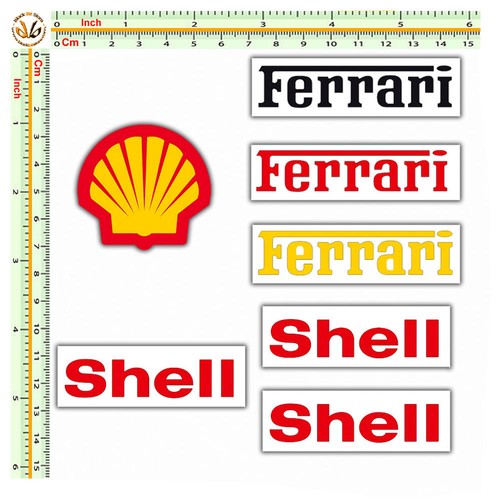 Adesivi replica ferrari shell