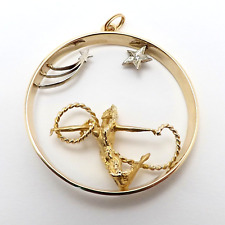 Ciondolo Charm Vergine Oro 14k
