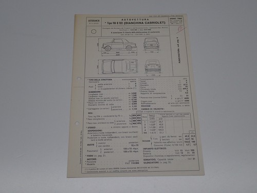 Autobianchi bianchina - autobianchi,