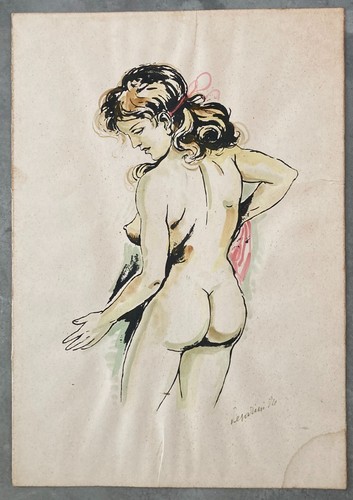 Mario pesarini acquerello - pesarini, su
