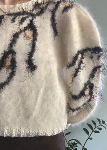 Anny blatt 100 angora sweater - blatt, 100%
