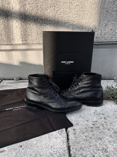 Stivali saint laurent python - stivali,