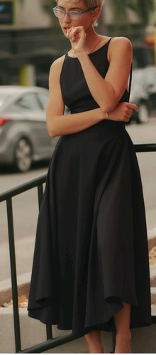 Abito midi trench nero zara - abito,