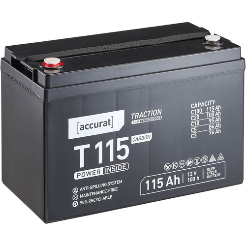 Batteria carbonio 12v 115ah - batteria,