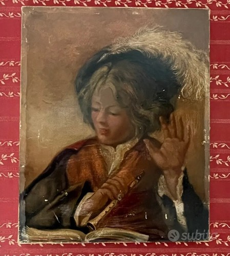Antico dipinto olio - antico,