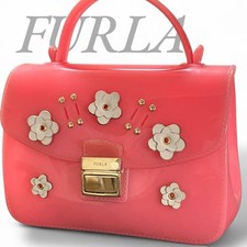 FURLA Candy Bag Pink Rubber