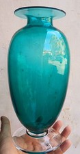 ? grande vaso Vintage in vetro di Murano  Verde 