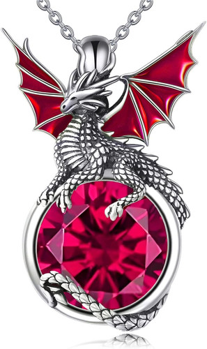 Collana drago pietra nascita - collana,