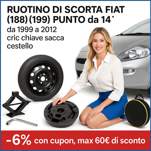 Ruotino scorta per fiat - ruotino, di