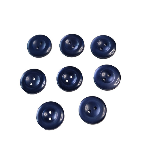 Bottoni blu 2 fori - blu, 16