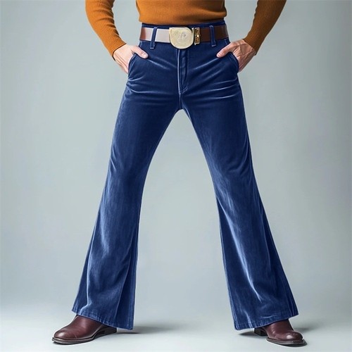 Uomo velluto zampa pantaloni - uomo,
