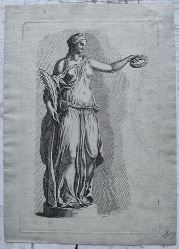 Incisione dea della vittoria - incisione,