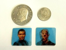 A664_Lotto  F.C. Inter 2 Figurine MIO Double Face-Medaglia BORDON-Gettone INTER