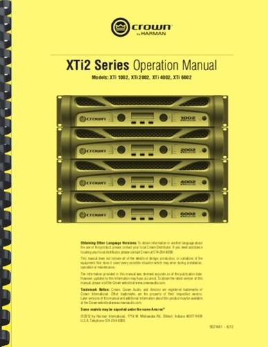 Amplificatore crown xti - crown, 2