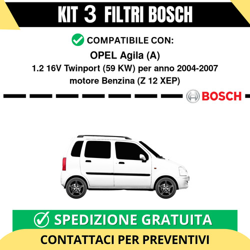 Kit bosch filtri tagliando - bosch,