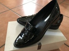 Scarpe Donna Zara Tacco Basso Sexy Mocassino Zara Misura 37 Vernice Nera Nero