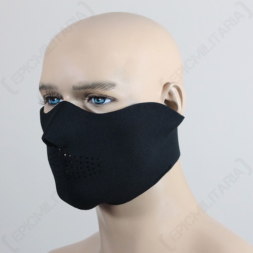 Mezza maschera neoprene nera - -,