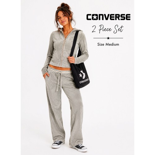 Felpa converse y2k grigia - felpa,