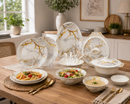 Set pranzo lusso pezzi - set,