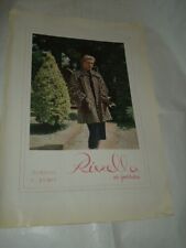 PUBBLICITA' VINTAGE ANNI '50-PELLICCE"RIVELLA"-RIVELLA TORINO/SANREMO-IMPERD.