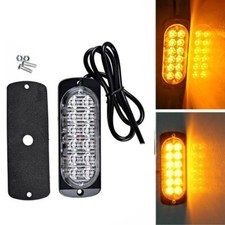 DC 12V 24V 36W LED Camion Strobo Luce Lampeggiante Allarme Lampada Giallo