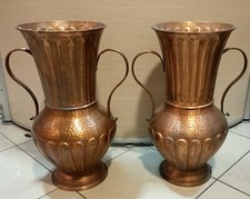 COPPIA 2 x VASO PORTAOMBRELLI IN RAME - ANFORA - 58h x 30 - 2 PEZZI  IDENTICI