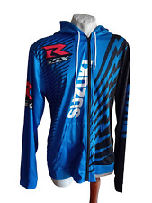 SUZUKI GSX-R Felpa con cappuccio uomo Maglia Sportiva Hoodie Moto Giacca Tg 6XL