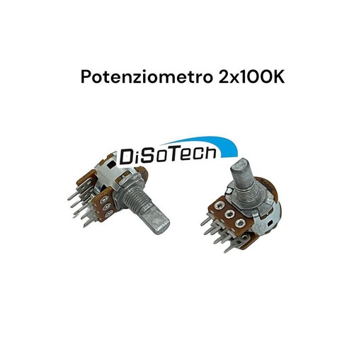 Potenziometro 2x100k b100k - potenziometro,