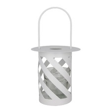 ECO Lanterna in metallo bianco