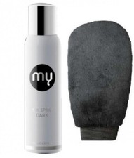MY Abbronzatura Spray Tan con DHA colore DARK 125ml + GUANTO per APPLICAZIONE 