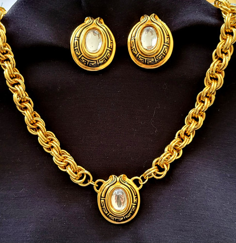 Collana con logo placca - , oro