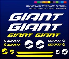 KIT - PEGATINAS - STICKERS - VINILO -LAMINA- PACK- BICICLETA - BIKE - GIANT BICI