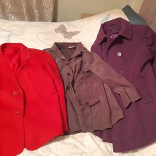 3 giacche/cappotti donna taglia 20