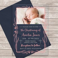 Cornice portafoto deco rosa