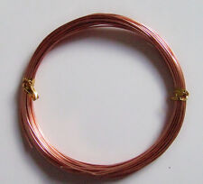 10mt  di filo in alluminio 1mm colore rame bijoux