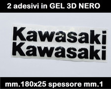 2 adesivi KAWASAKI  GEL 18 Cm