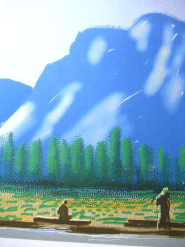 Litografia david hockney - david,