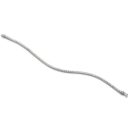 Bracciale tennis oro bianco - oro,
