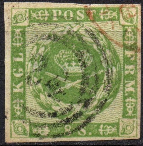 Danimarca 1858 usato - -, 8