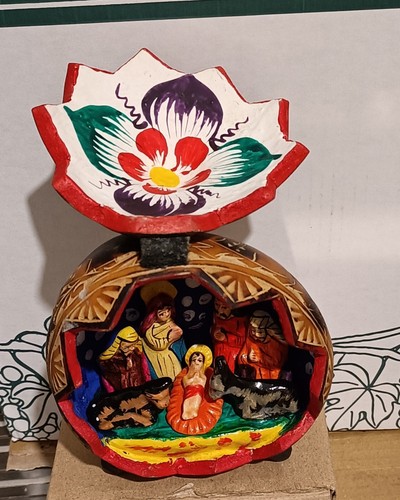 Presepe tipico fatto - con, una