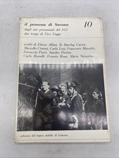 IL PROCESSO DI SAVONA - EDIZIONI DEL TEATRO STABILE DI GENOVA - MARZO 1965