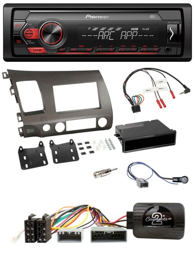 Pioneer dab 1din - pioneer, mp3