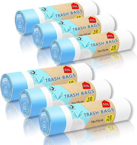 Sacchi spazzatura 50l con - sacchi,