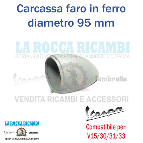 Carcassa faro ferro vespa - in,
