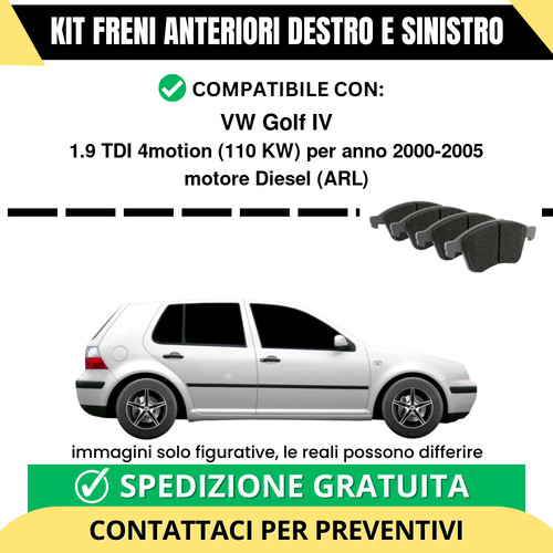 Pastiglie freno anteriori per - freno,